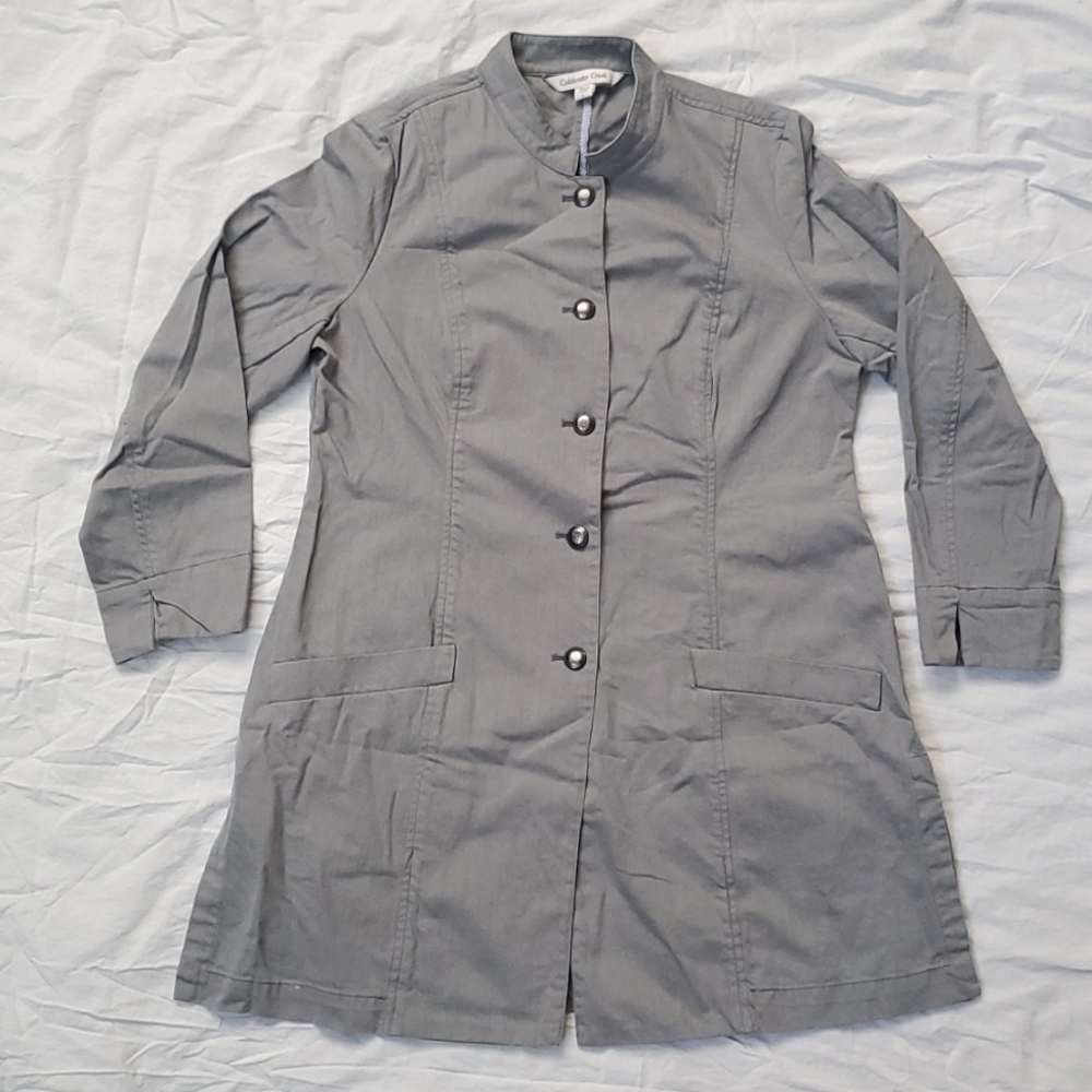 MUST GO Vintage Mid Coldwater Creek Large Gray Button Jacket Ren Faire Cosplay